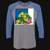 Unisex Triblend Three-Quarter Raglan T-Shirt Thumbnail