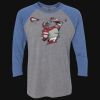 Unisex Triblend Three-Quarter Raglan T-Shirt Thumbnail