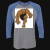 Unisex Triblend Three-Quarter Raglan T-Shirt Thumbnail