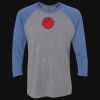 Unisex Triblend Three-Quarter Raglan T-Shirt Thumbnail