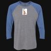 Unisex Triblend Three-Quarter Raglan T-Shirt Thumbnail