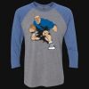 Unisex Triblend Three-Quarter Raglan T-Shirt Thumbnail