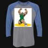 Unisex Triblend Three-Quarter Raglan T-Shirt Thumbnail
