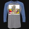 Unisex Triblend Three-Quarter Raglan T-Shirt Thumbnail