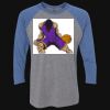 Unisex Triblend Three-Quarter Raglan T-Shirt Thumbnail
