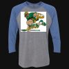 Unisex Triblend Three-Quarter Raglan T-Shirt Thumbnail
