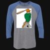 Unisex Triblend Three-Quarter Raglan T-Shirt Thumbnail