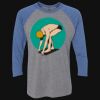 Unisex Triblend Three-Quarter Raglan T-Shirt Thumbnail