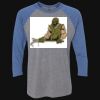 Unisex Triblend Three-Quarter Raglan T-Shirt Thumbnail