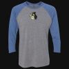 Unisex Triblend Three-Quarter Raglan T-Shirt Thumbnail