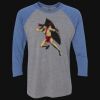 Unisex Triblend Three-Quarter Raglan T-Shirt Thumbnail