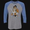 Unisex Triblend Three-Quarter Raglan T-Shirt Thumbnail