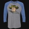 Unisex Triblend Three-Quarter Raglan T-Shirt Thumbnail