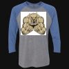 Unisex Triblend Three-Quarter Raglan T-Shirt Thumbnail