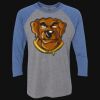 Unisex Triblend Three-Quarter Raglan T-Shirt Thumbnail