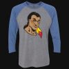 Unisex Triblend Three-Quarter Raglan T-Shirt Thumbnail
