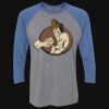 Unisex Triblend Three-Quarter Raglan T-Shirt Thumbnail