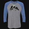 Unisex Triblend Three-Quarter Raglan T-Shirt Thumbnail