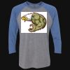 Unisex Triblend Three-Quarter Raglan T-Shirt Thumbnail