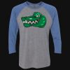 Unisex Triblend Three-Quarter Raglan T-Shirt Thumbnail