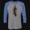 Unisex Triblend Three-Quarter Raglan T-Shirt Thumbnail