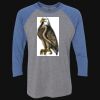 Unisex Triblend Three-Quarter Raglan T-Shirt Thumbnail