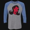 Unisex Triblend Three-Quarter Raglan T-Shirt Thumbnail