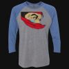 Unisex Triblend Three-Quarter Raglan T-Shirt Thumbnail