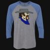 Unisex Triblend Three-Quarter Raglan T-Shirt Thumbnail
