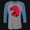 Unisex Triblend Three-Quarter Raglan T-Shirt Thumbnail