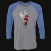 Unisex Triblend Three-Quarter Raglan T-Shirt Thumbnail