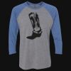 Unisex Triblend Three-Quarter Raglan T-Shirt Thumbnail
