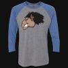 Unisex Triblend Three-Quarter Raglan T-Shirt Thumbnail