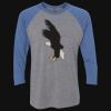 Unisex Triblend Three-Quarter Raglan T-Shirt Thumbnail
