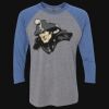 Unisex Triblend Three-Quarter Raglan T-Shirt Thumbnail