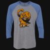 Unisex Triblend Three-Quarter Raglan T-Shirt Thumbnail