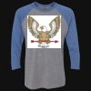 Unisex Triblend Three-Quarter Raglan T-Shirt Thumbnail
