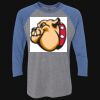 Unisex Triblend Three-Quarter Raglan T-Shirt Thumbnail