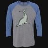 Unisex Triblend Three-Quarter Raglan T-Shirt Thumbnail