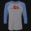 Unisex Triblend Three-Quarter Raglan T-Shirt Thumbnail