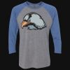 Unisex Triblend Three-Quarter Raglan T-Shirt Thumbnail