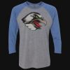 Unisex Triblend Three-Quarter Raglan T-Shirt Thumbnail