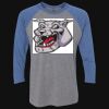 Unisex Triblend Three-Quarter Raglan T-Shirt Thumbnail