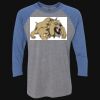Unisex Triblend Three-Quarter Raglan T-Shirt Thumbnail
