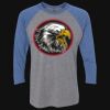 Unisex Triblend Three-Quarter Raglan T-Shirt Thumbnail