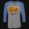 Unisex Triblend Three-Quarter Raglan T-Shirt Thumbnail