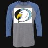 Unisex Triblend Three-Quarter Raglan T-Shirt Thumbnail