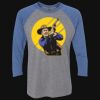 Unisex Triblend Three-Quarter Raglan T-Shirt Thumbnail