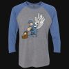 Unisex Triblend Three-Quarter Raglan T-Shirt Thumbnail