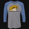 Unisex Triblend Three-Quarter Raglan T-Shirt Thumbnail